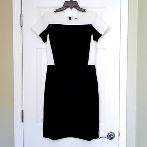 Tahari Black and White Dress